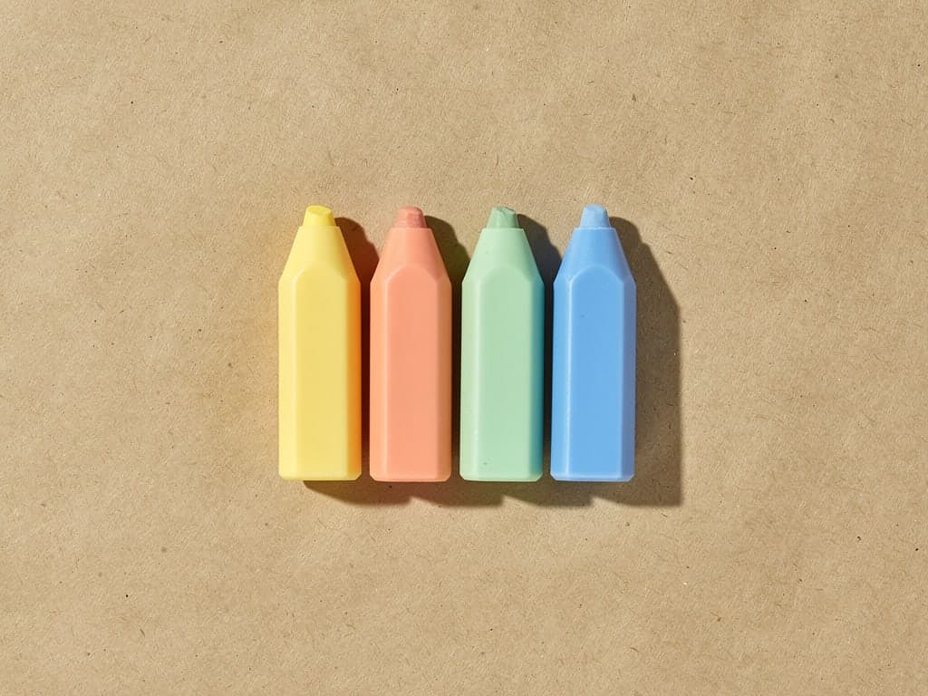 Wax Highlighter Crayons — image 1