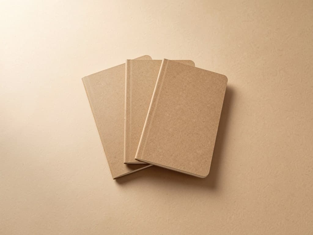 Pocket Kraft Notebooks, Set of 3 — image 1