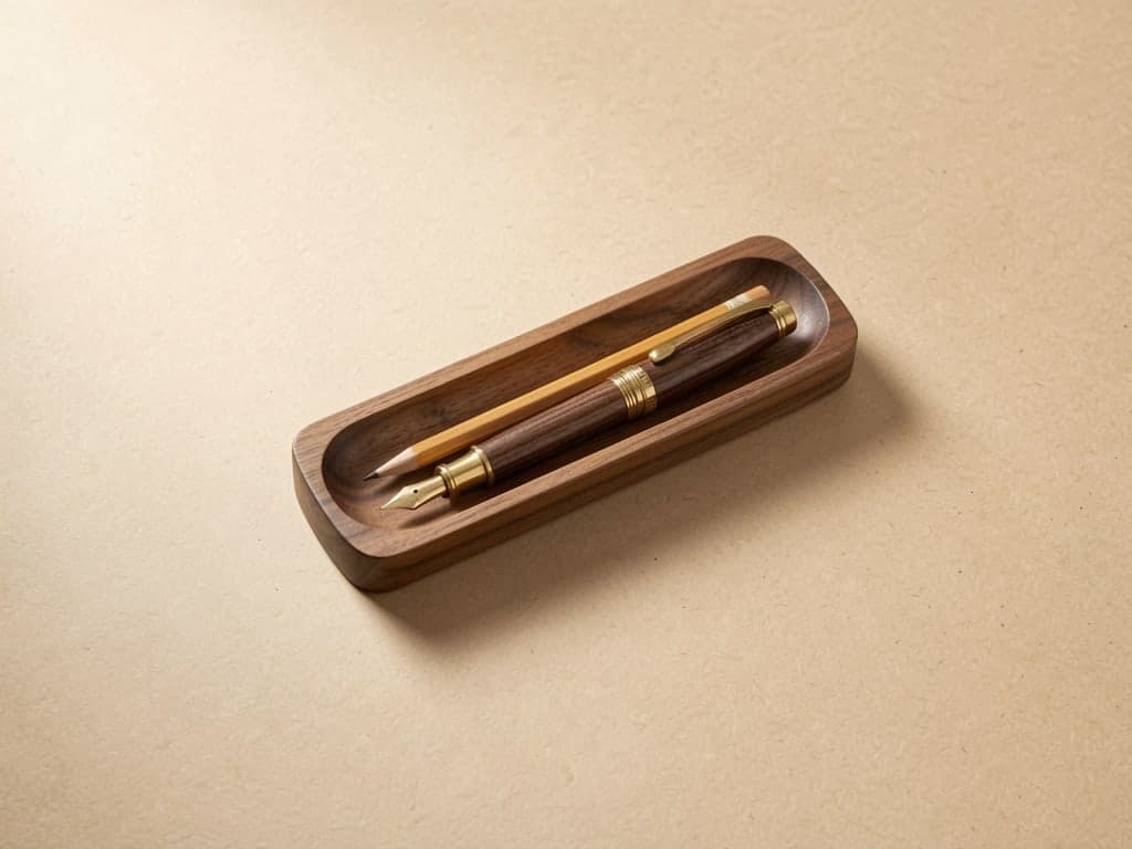 Walnut Pen Tray — image 1